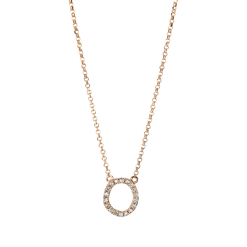 Buchstabe Collier Rotgold 18kt Ref-4H493