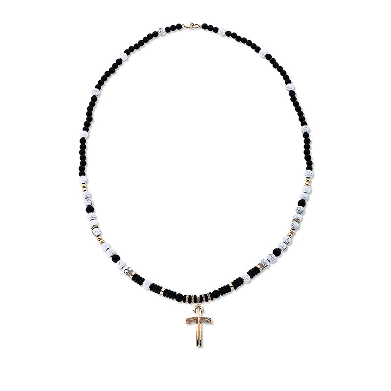 Kreuz Collier Rotgold 18kt 0,33ct