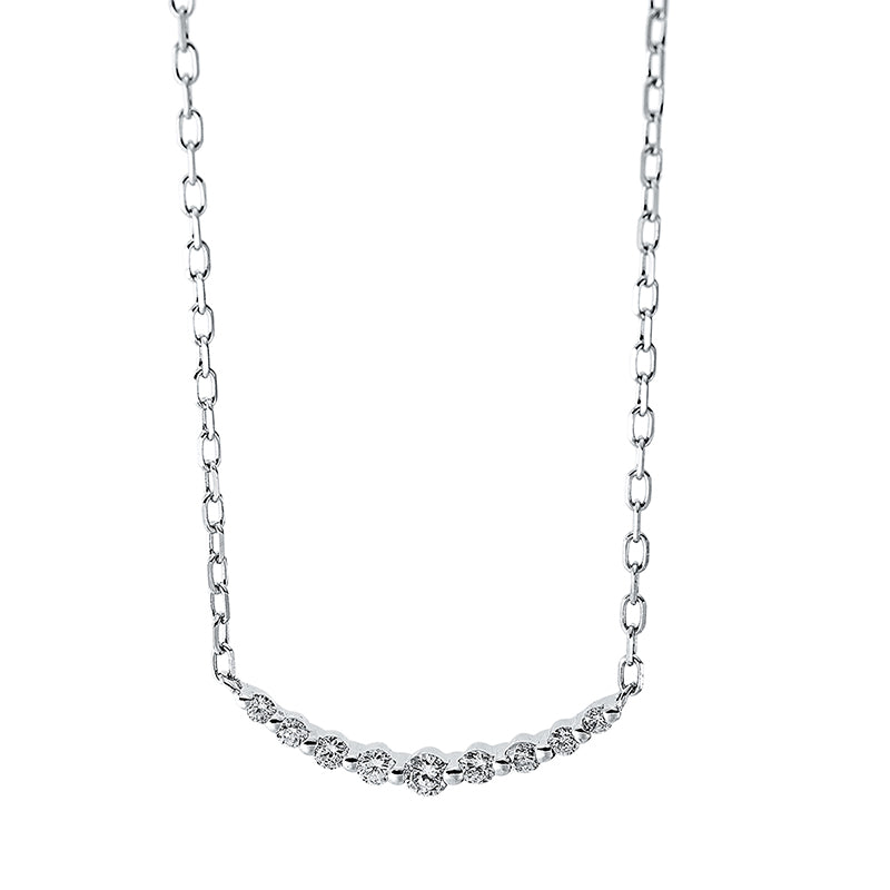 Modern Woman Collier Weißgold 14kt 0,14ct
