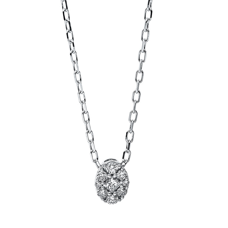 Illusion Classic Collier Weißgold 18kt 0,12ct