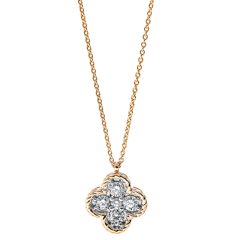 Modern Woman Collier Rotgold 18kt 0,43ct