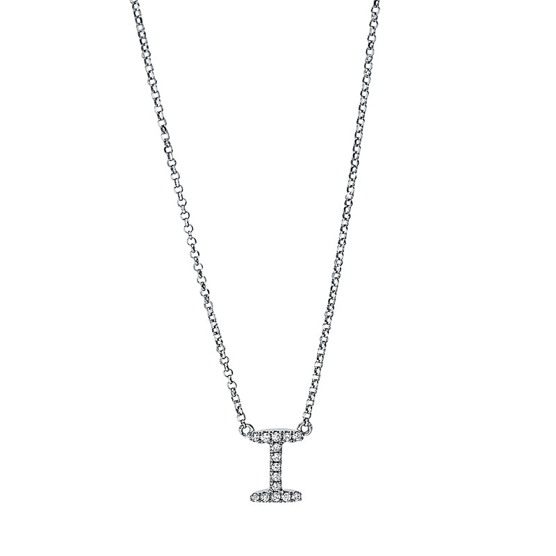 Mehrfachsteinbesatz Collier Weißgold 18kt Ref-4I939