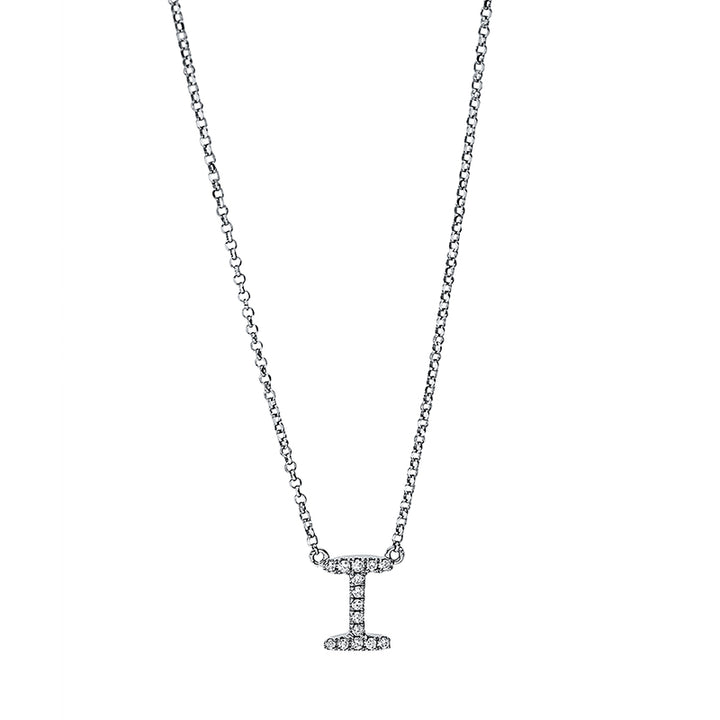 Mehrfachsteinbesatz Collier Weißgold 18kt Ref-4I939