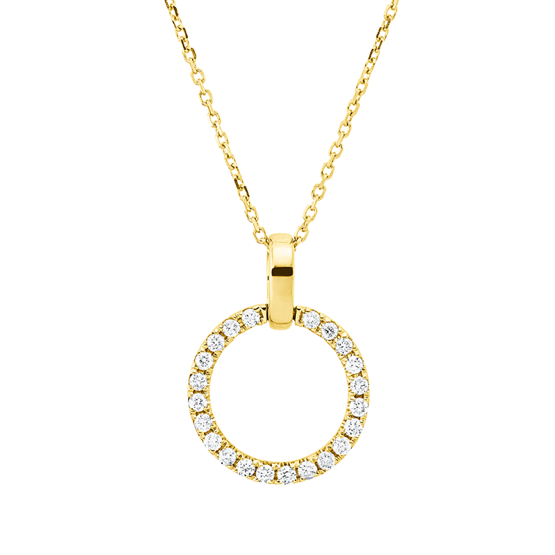 Modern Woman Collier Gelbgold 18kt 0,17ct