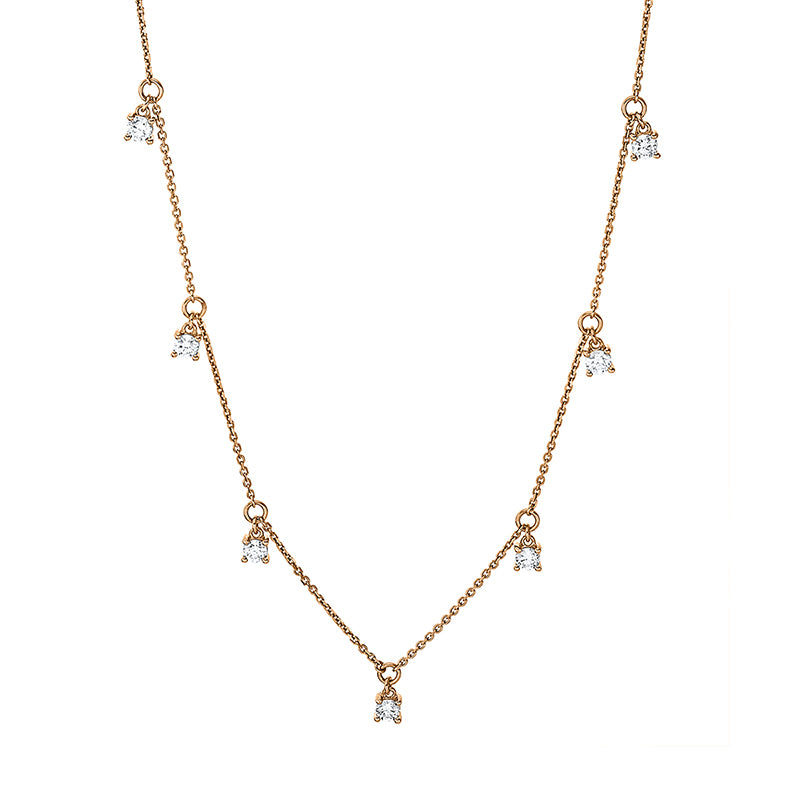 Modern Woman Collier Rotgold 18kt 0,43ct