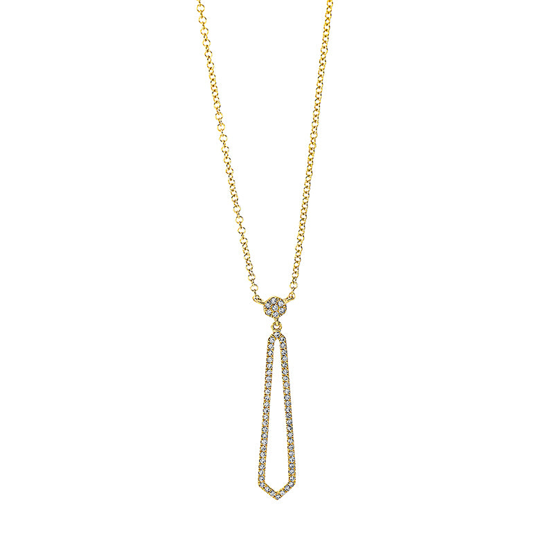 Modern Woman Collier Gelbgold 18kt 0,14ct