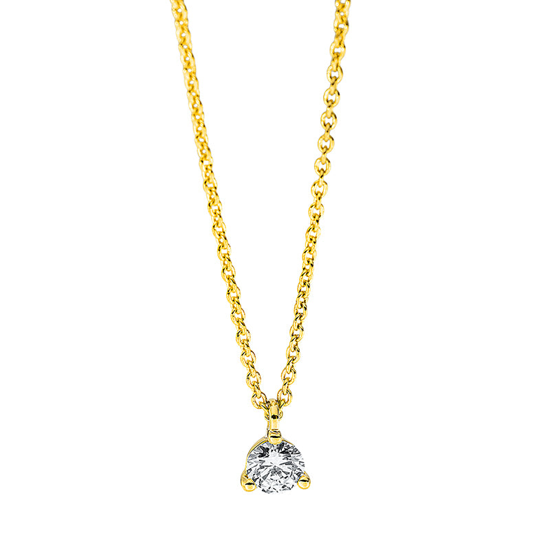 Solitaire Collier Weißgold 18kt 0,15ct