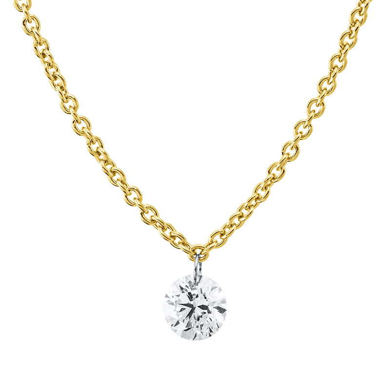 Dancing Diamond Collier Weißgold 18kt 0,15ct