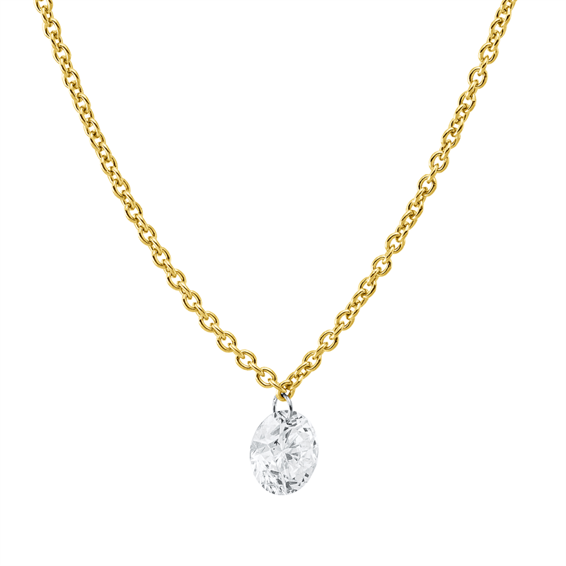 Dancing Diamond Collier Weißgold 18kt 0,25ct
