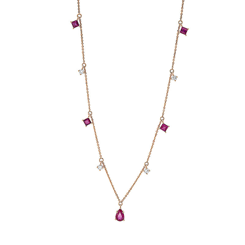 Farbstein Classic Collier Rotgold 18kt 0,2ct