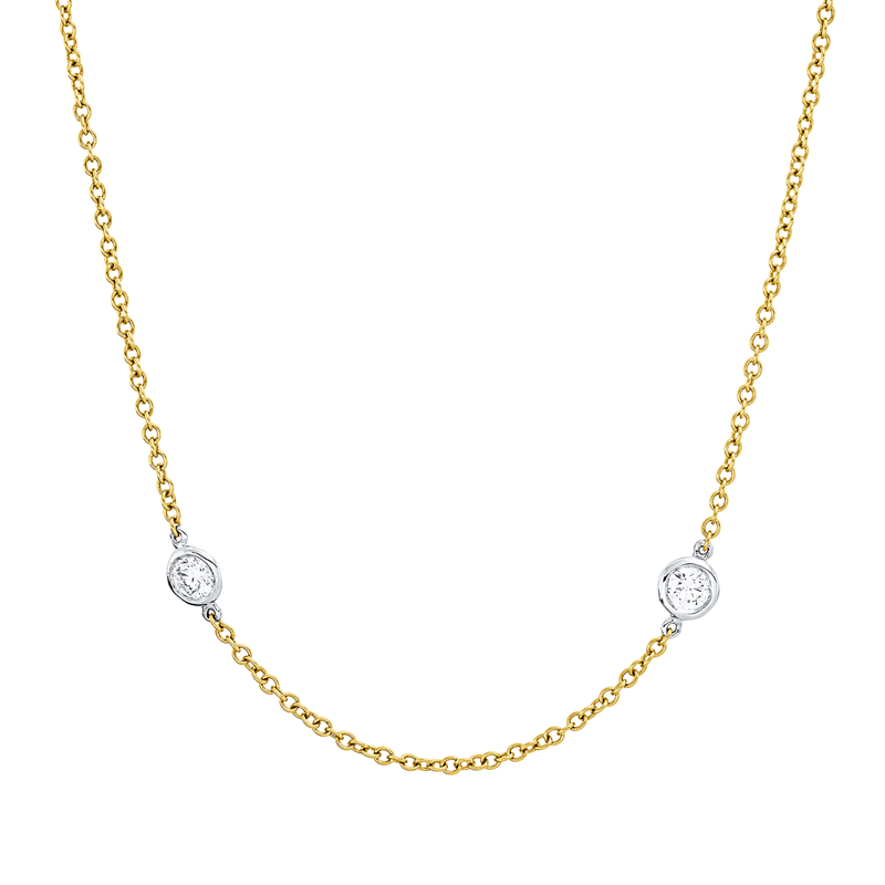 Modern Woman Collier Gelbgold / Weißgold 18kt 1,57ct