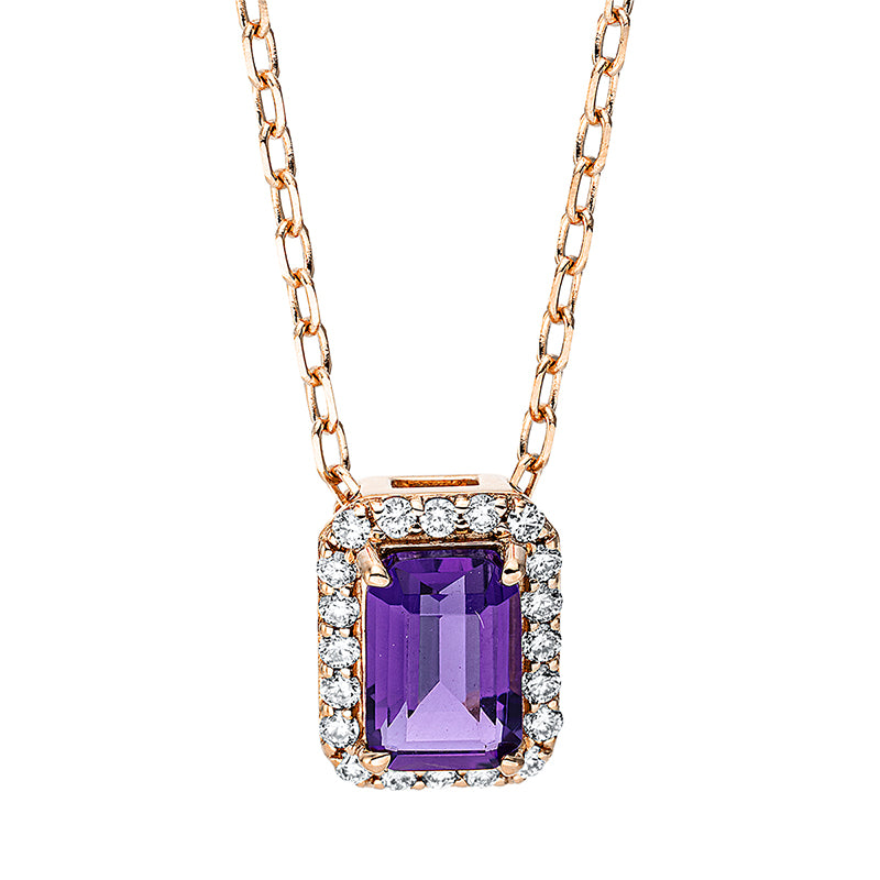 Farbstein Fashion Collier Rotgold 18kt 0,1ct