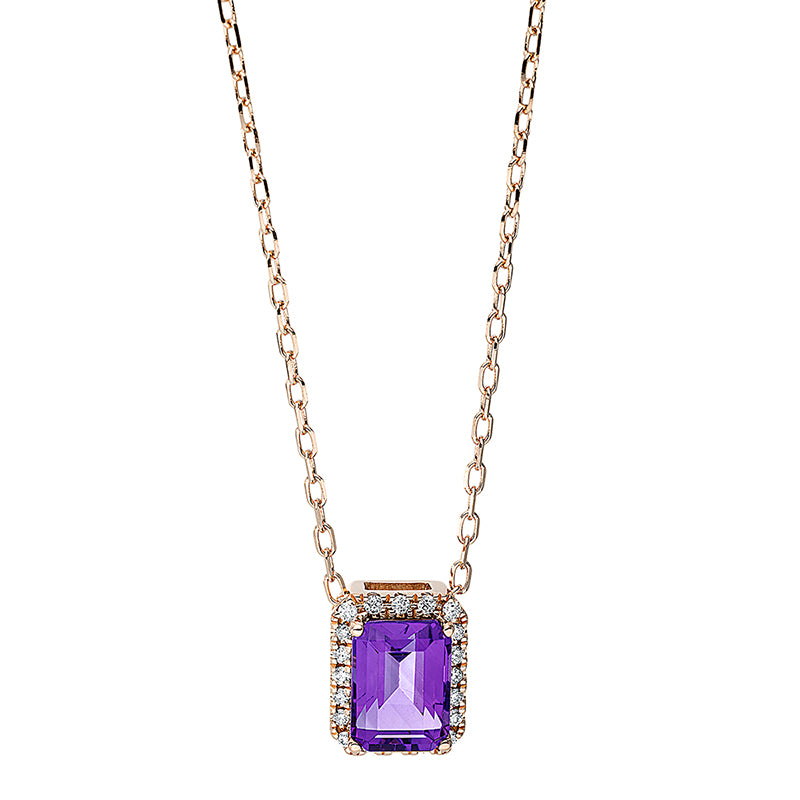 Farbstein Fashion Collier Rotgold 18kt 0,08ct
