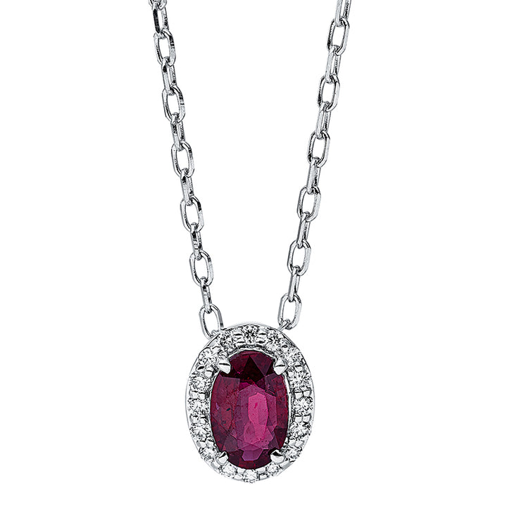 Farbstein Classic Collier Weißgold 18kt Ref-4J759