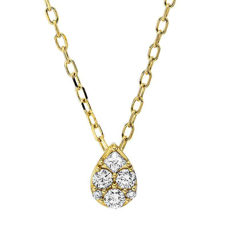 Illusion Classic Collier Gelbgold 18kt 0,14ct