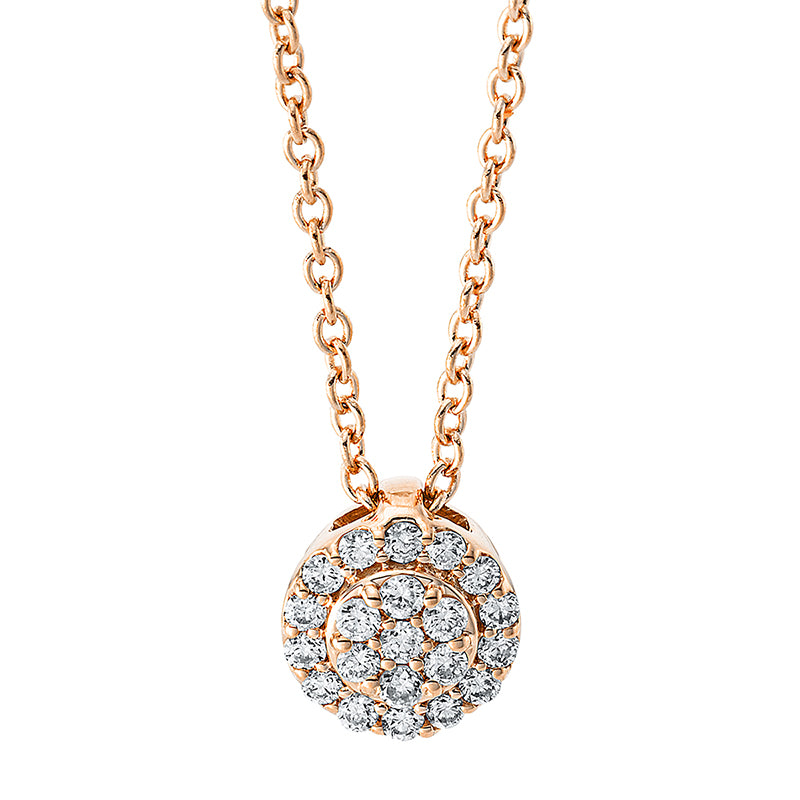 Illusion Classic Collier Rotgold 18kt 0,1ct