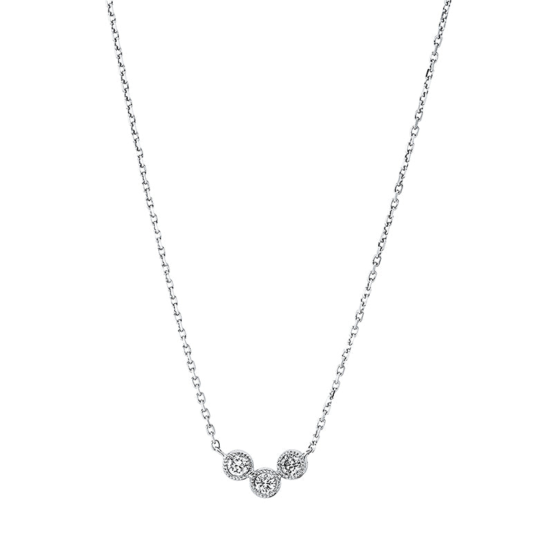 Modern Woman Collier Weißgold 18kt 0,12ct