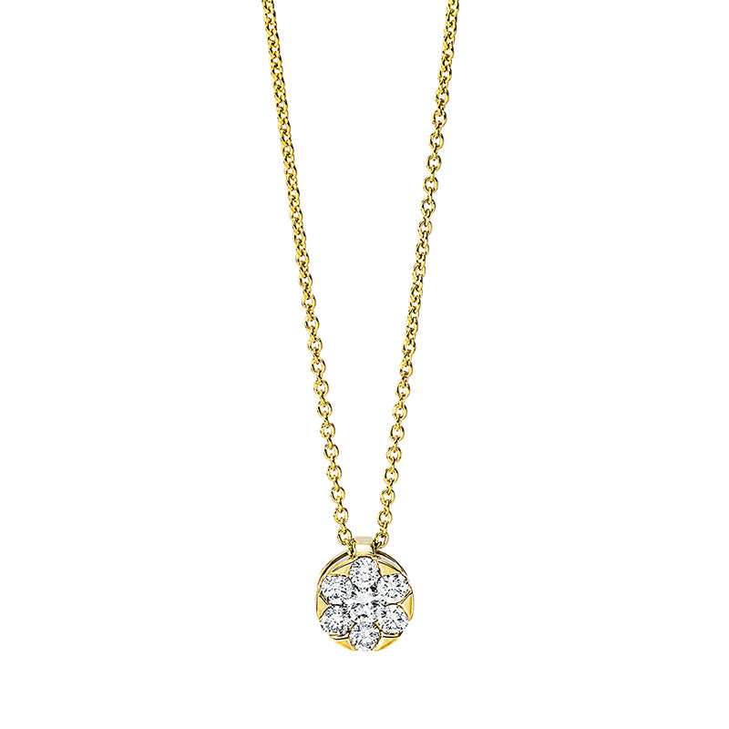 Illusion Classic Collier Weißgold 18kt 0,26ct