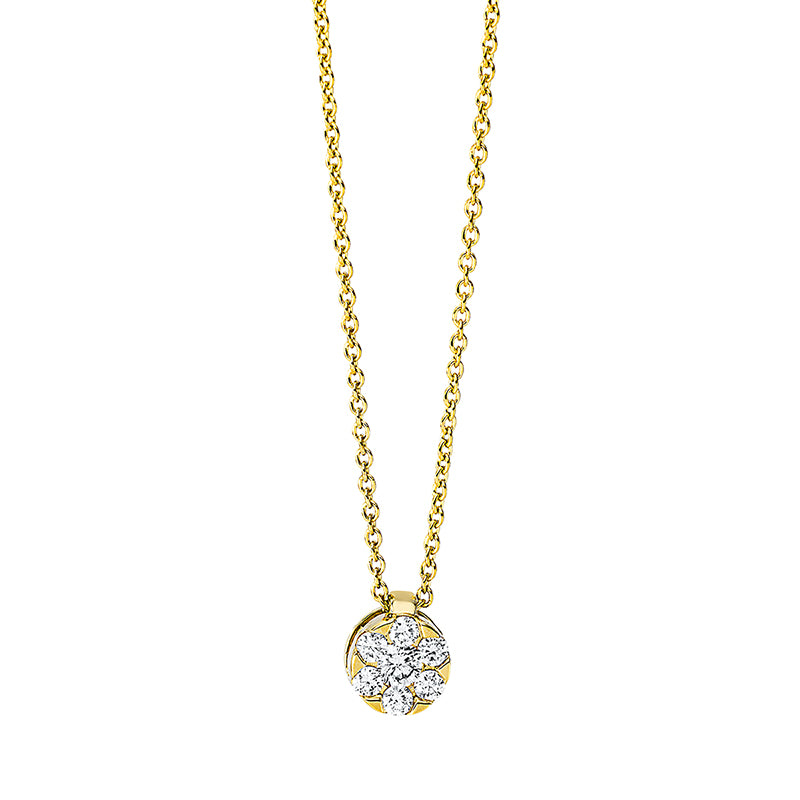 Illusion Classic Collier Weißgold 18kt 0,14ct