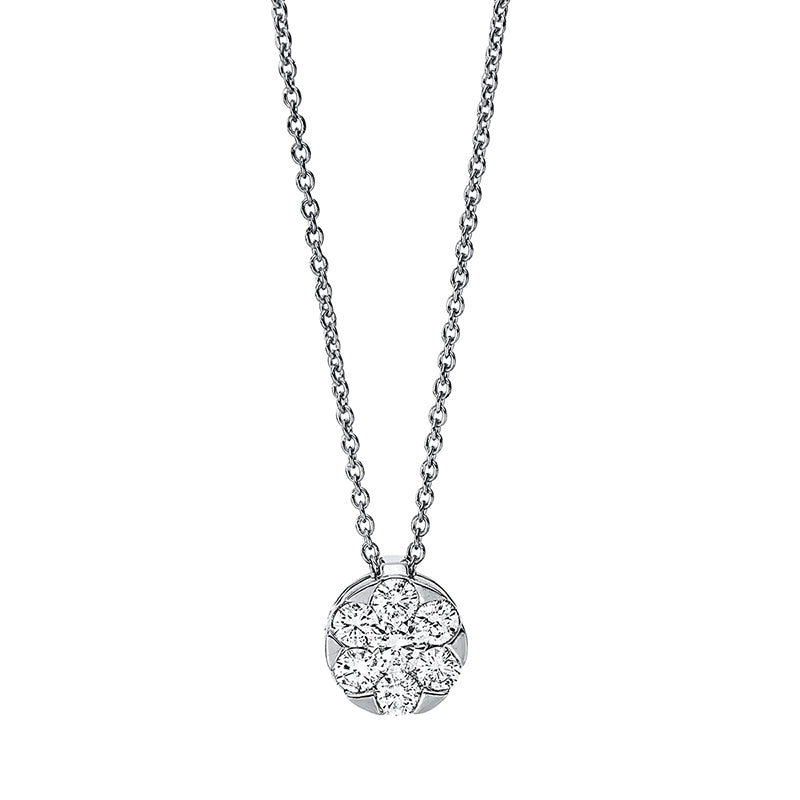 Illusion Classic Collier Weißgold 18kt 0,37ct