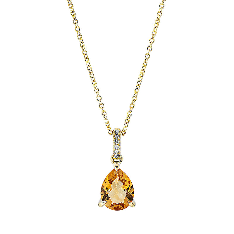 Farbstein Fashion Collier Gelbgold 18kt 0,02ct