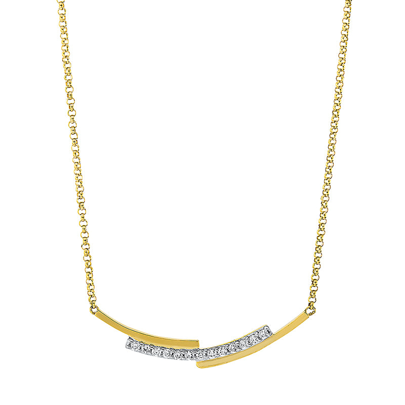 Modern Woman Collier Gelbgold 18kt 0,1ct