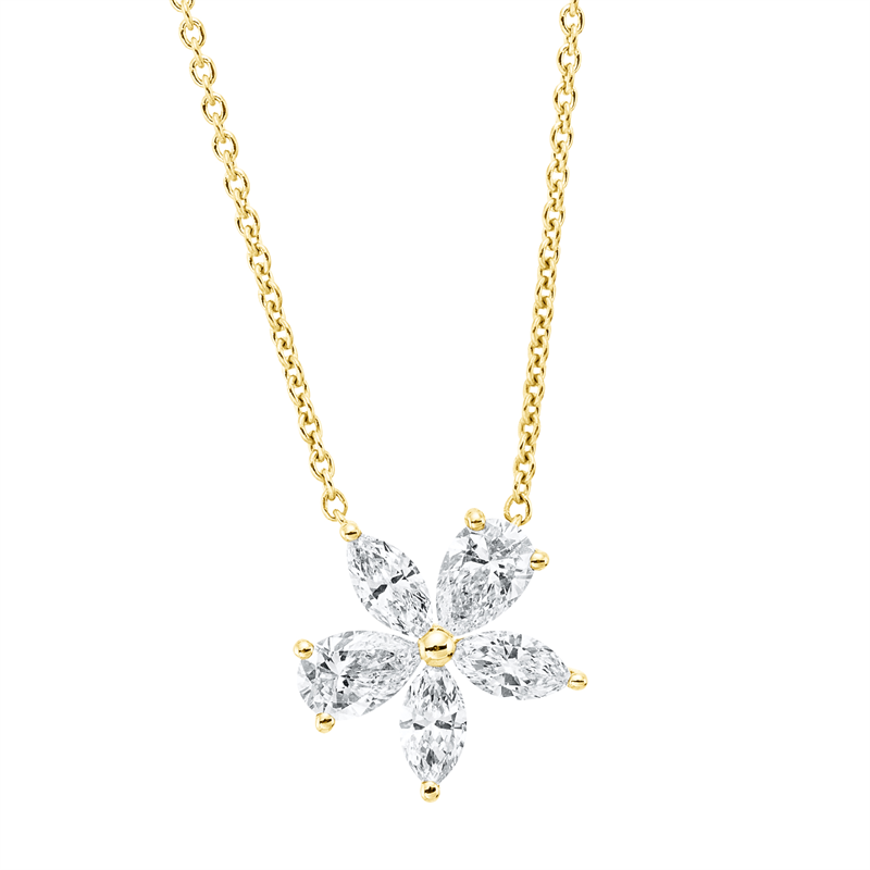 Modern Woman Collier Gelbgold 18kt 0,97ct