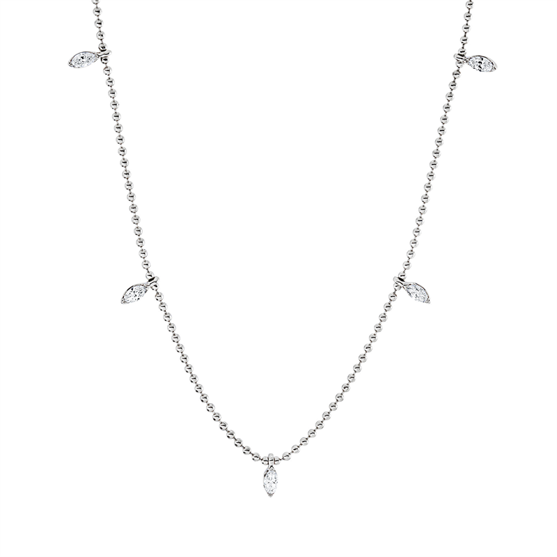 Modern Woman Collier Weißgold 18kt 0,16ct