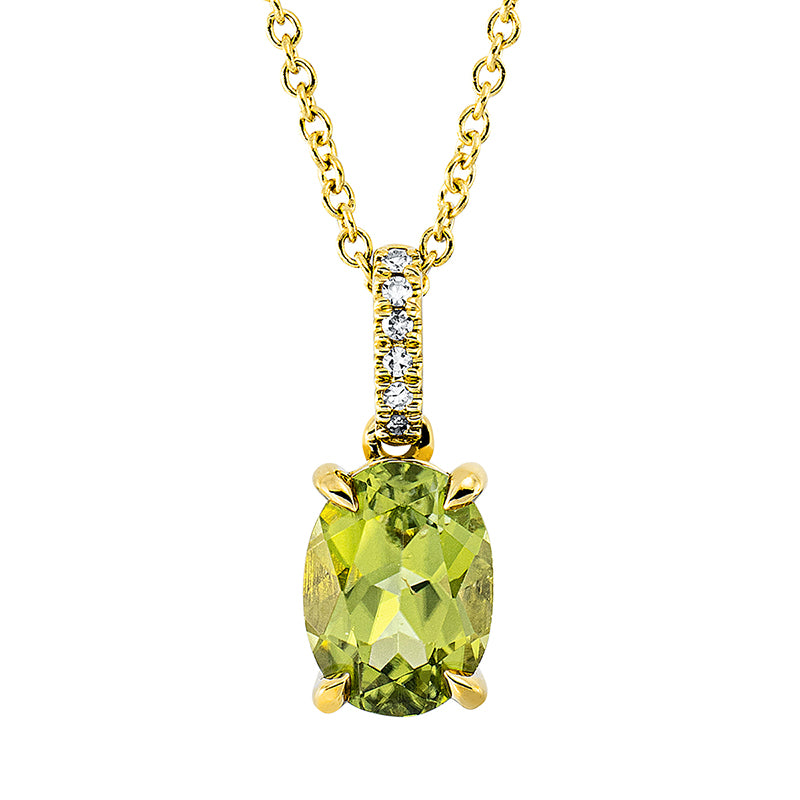 Farbstein Fashion Collier Gelbgold 18kt 0,02ct