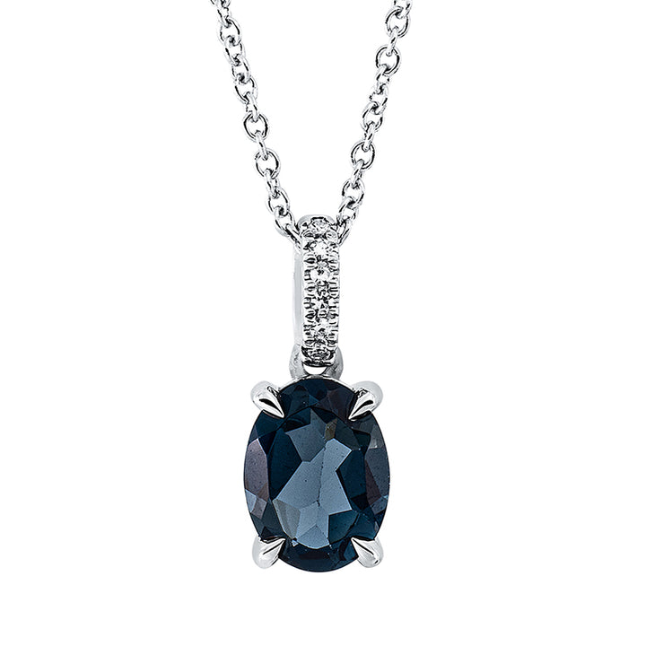 Farbstein Fashion Collier Weißgold 18kt Ref-4L070