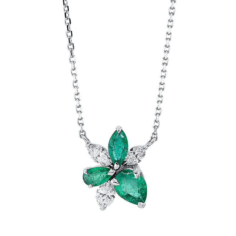 Farbstein Classic Collier Weißgold 18kt Ref-4L205