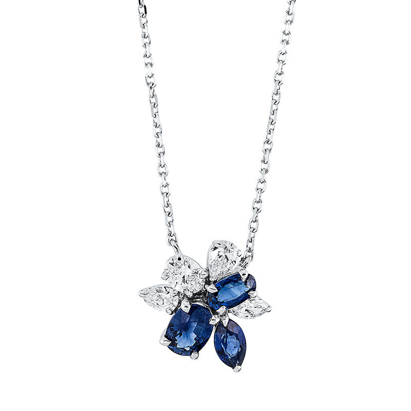 Farbstein Classic Collier Weißgold 18kt Ref-4L206