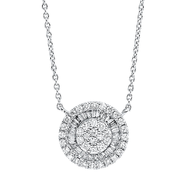 Illusion Classic Collier Weißgold 18kt 0,49ct