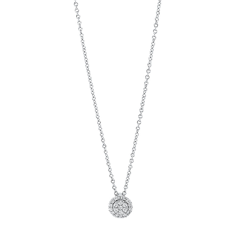 Illusion Classic Collier Weißgold 18kt 0,1ct