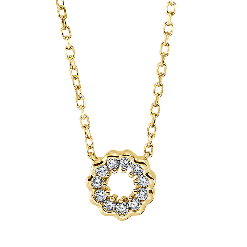 Modern Woman Collier Weißgold 18kt 0,07ct