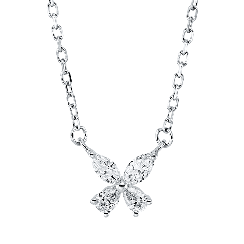 Modern Woman Collier Weißgold 18kt 0,16ct