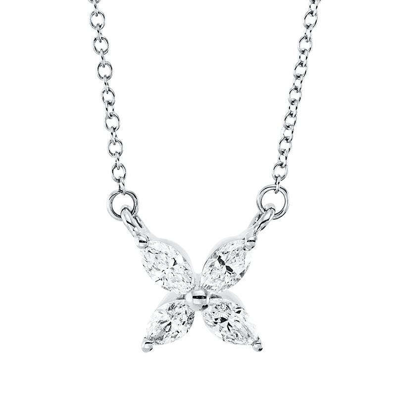 Modern Woman Collier Weißgold 18kt 0,24ct