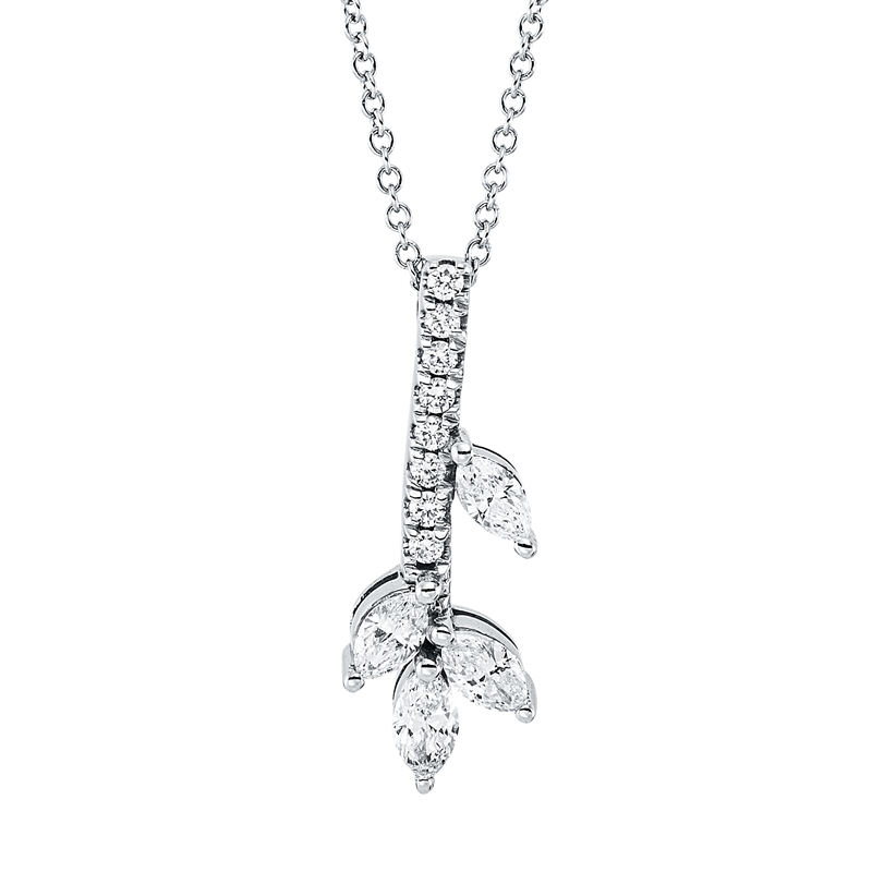 Modern Woman Collier Weißgold 18kt 0,33ct
