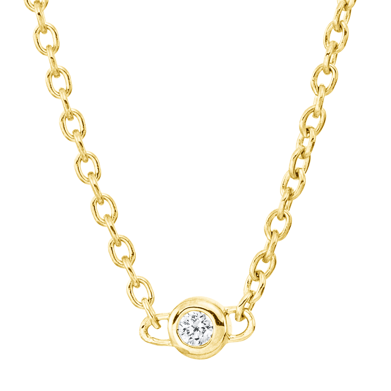 Modern Woman Collier Weißgold 18kt 0,08ct