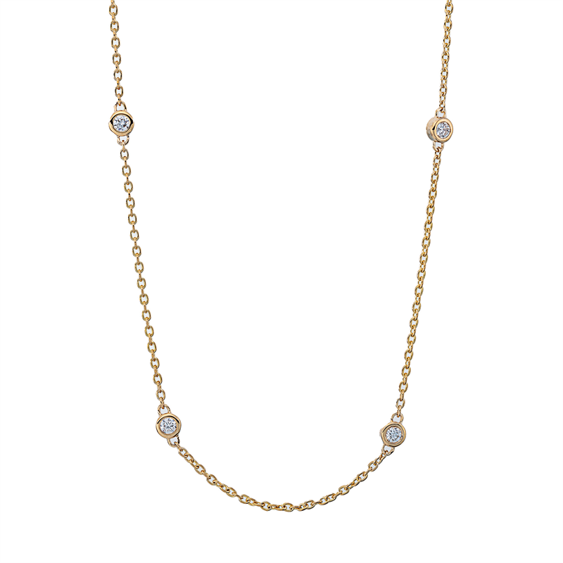 Modern Woman Collier Gelbgold 18kt 0,29ct
