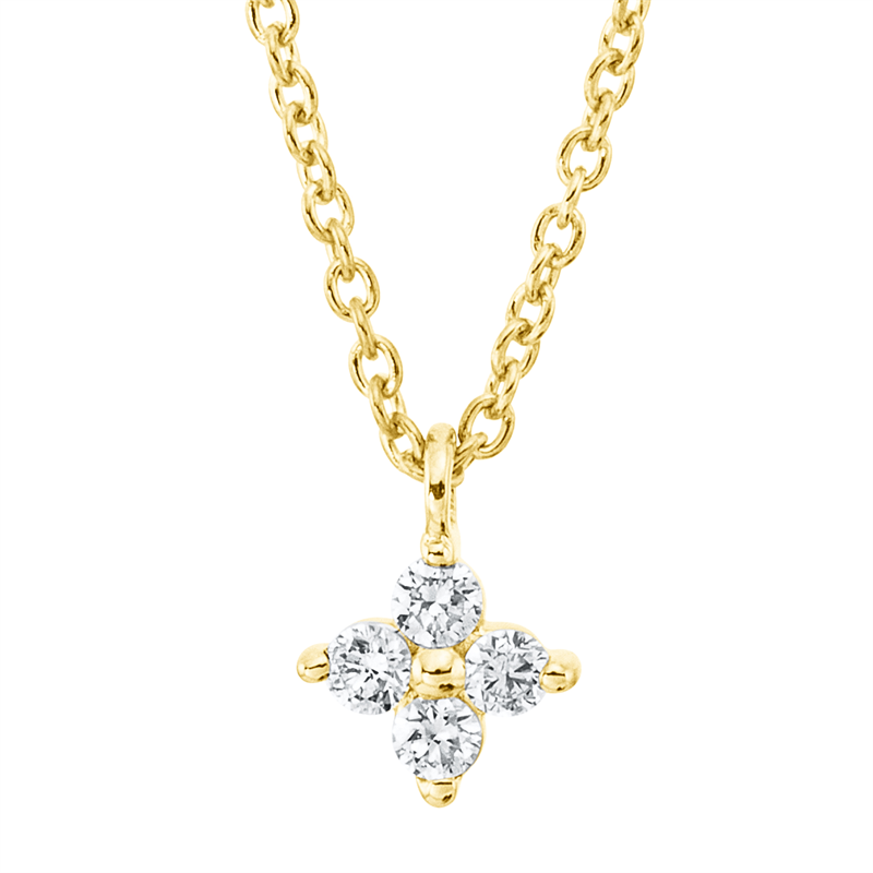 Modern Woman Collier Gelbgold 18kt 0,06ct