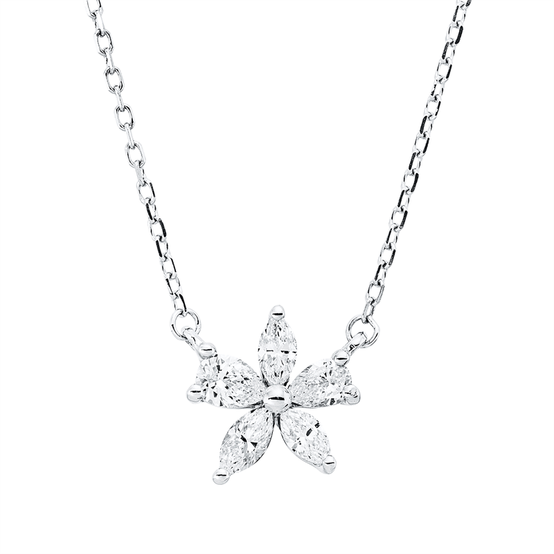 Modern Woman Collier Weißgold 18kt 0,35ct