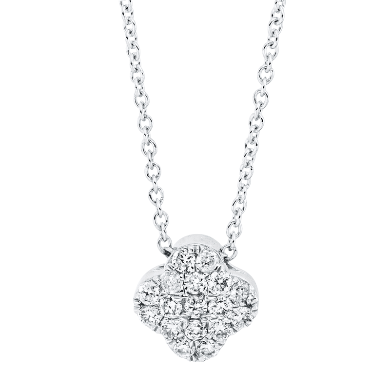 Illusion Classic Collier Weißgold 18kt 0,11ct