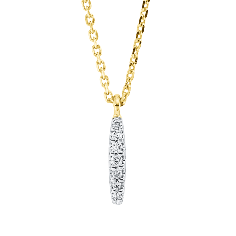 Modern Woman Collier Weißgold 18kt 0,03ct