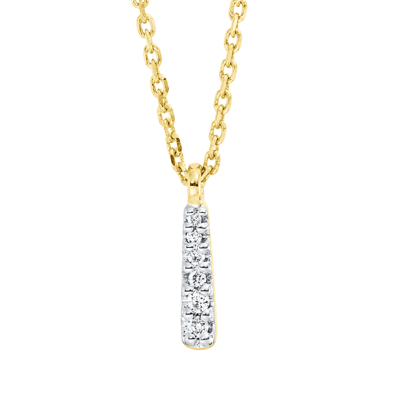 Modern Woman Collier Weißgold 18kt 0,02ct
