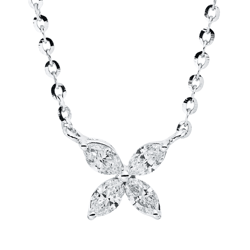 Modern Woman Collier Weißgold 18kt 0,32ct