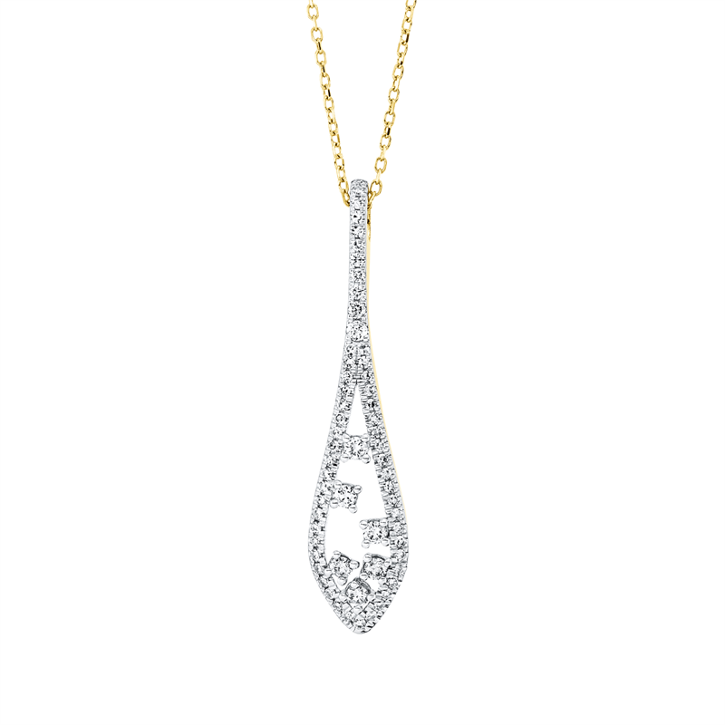 Modern Woman Collier Weißgold 18kt 0,36ct