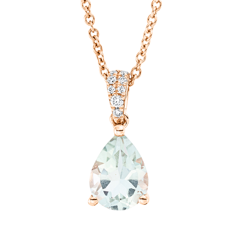 Farbstein Fashion Collier Rotgold 18kt 0,04ct