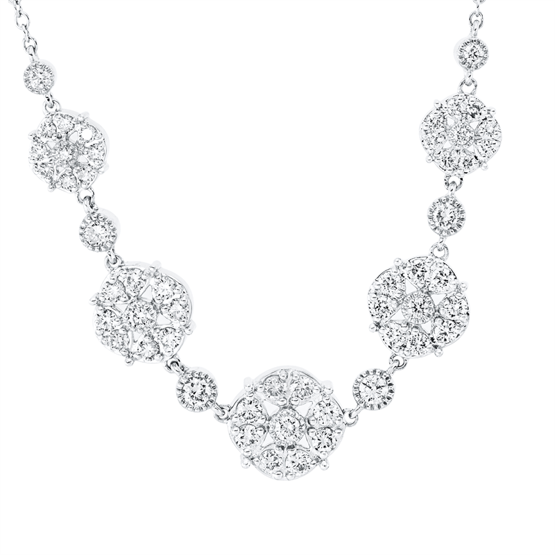 Illusion Classic Collier Weißgold 18kt 0,95ct