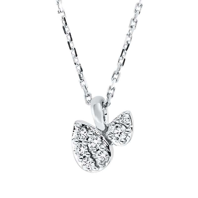 Modern Woman Collier Weißgold 18kt 0,1ct